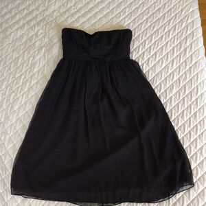 J. Crew Black Strapless Sundress Cocktail,Size 4